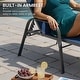 preview thumbnail 15 of 62, Set of 4 Lounge Chairs Outdoor Chaise Lounge with Arms and Adjustable Back