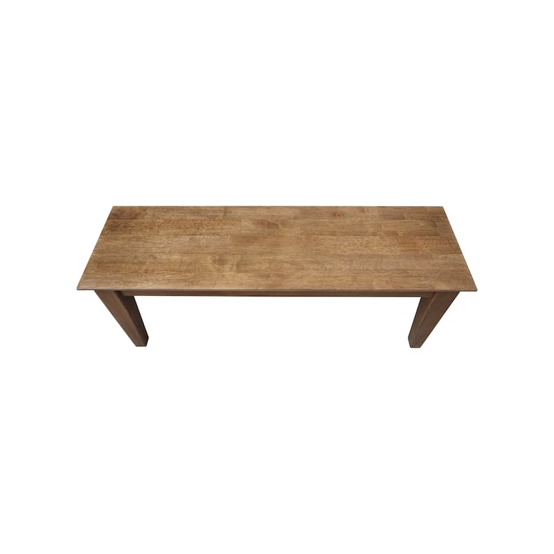 48-inch Solid Wood Shaker Style Entry Bench