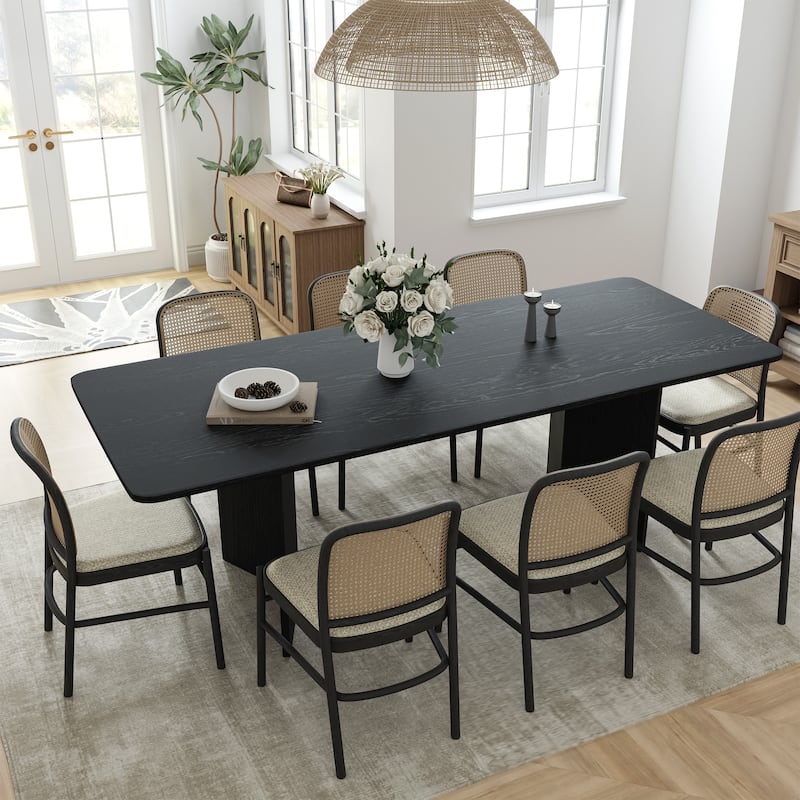 Solid Wood Square Dining Table for 6-8 People Nordic style