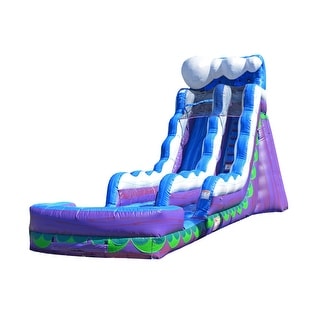 JumpOrange Mermaid 19 ft Inflatable Water Slide with Splash Pool (with Blower)