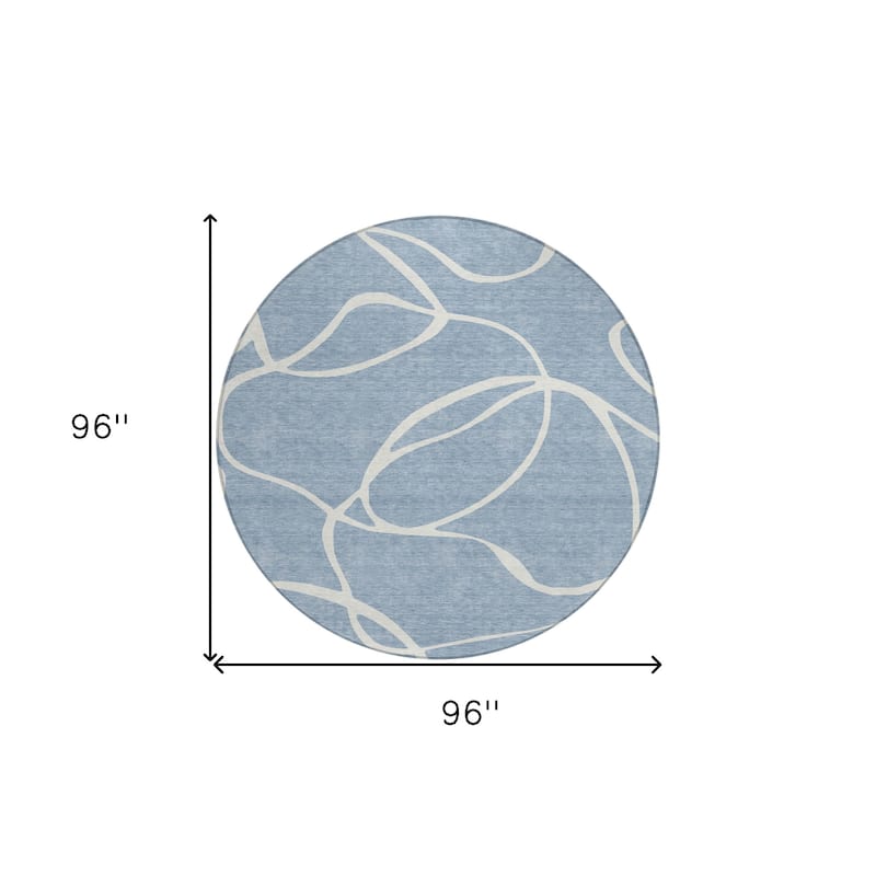 HomeRoots Abstract Transitional Rectangle Outdoor Rug