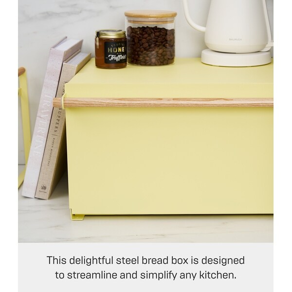Yamazaki Home Bread Box - Two Styles, Steel and Wood