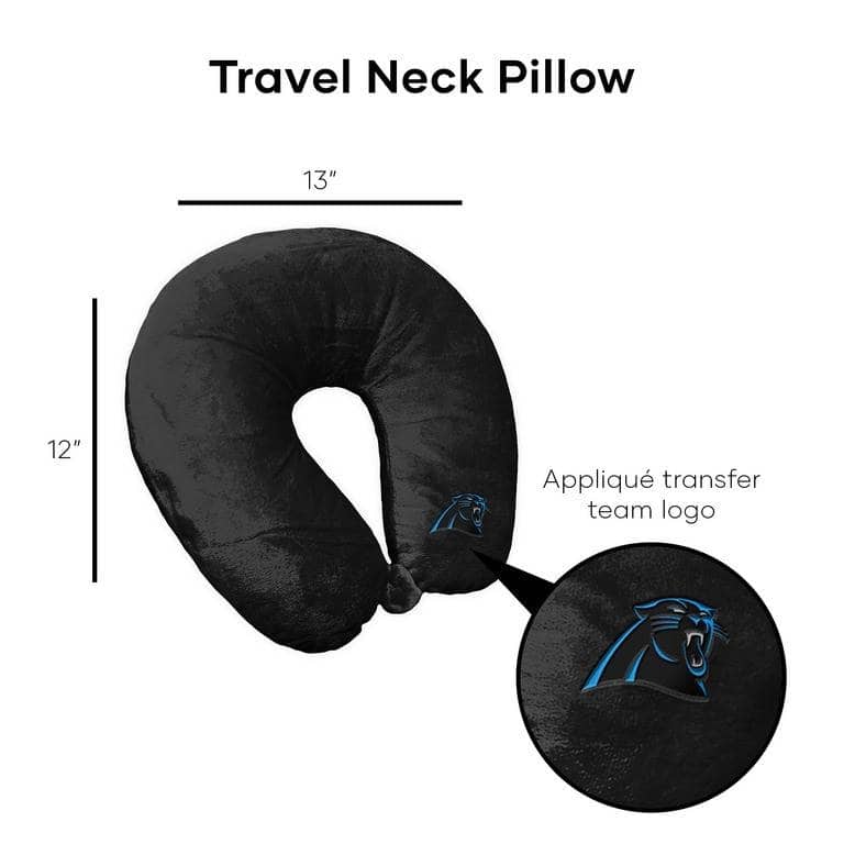 NFL Black Travel Neck Pillow