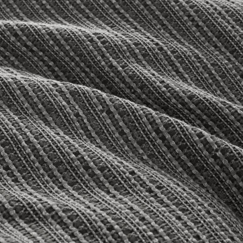 GDF Studio - Rowena Waffle Washed Cotton 3-Piece Comforter Set with Soft Textured Design