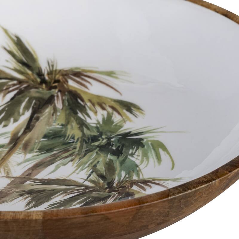 Mango Wood Large Round Bowl
