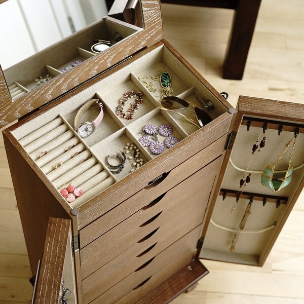 Hives Honey Carson Fully Locking Jewelry Armoire On Sale Bed Bath Beyond 37276089