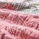 preview thumbnail 3 of 24, 100% Cotton Jacquard Throw Blanket, Paisley Floral Breathable Lightweight Soft Bed Sofa Blanket