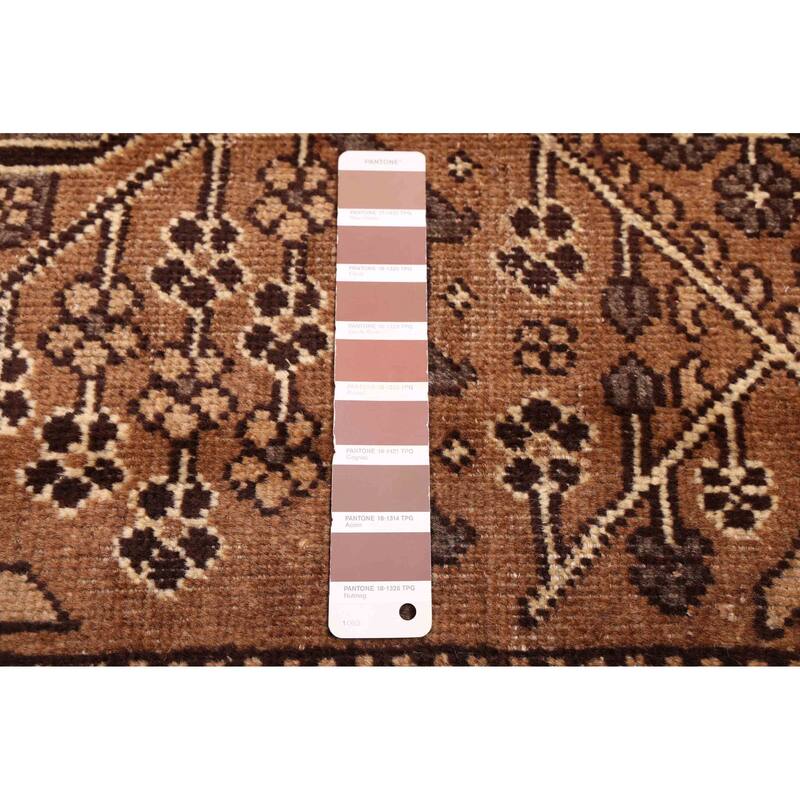 ECARPETGALLERY Hand-knotted Antalya Vintage Brown Wool Rug - 6'10 x 9'9