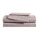 preview thumbnail 13 of 19, Vera Wang Dobby Stripe Cotton Sheet Set King - Pink