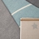 preview thumbnail 8 of 8, Kids Rug for Nursery Mountains Starry-Sky in Light Blue Cream Pastel