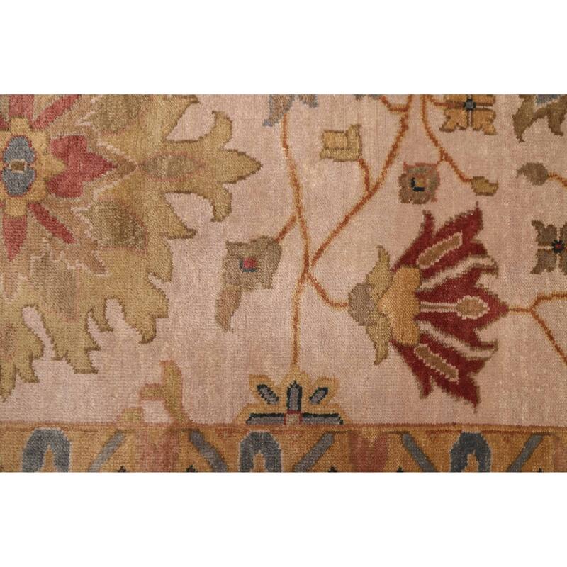 ECARPETGALLERY Hand-knotted Jules Serapi Beige, Ivory Wool Rug - 10'0 x 14'1