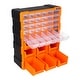 preview thumbnail 12 of 10, Plastic Storage Drawers - 39-Drawer Screw Organizer - Craft Cabinet for Storing Hardware, Beads, Toys by Stalwart (Black)