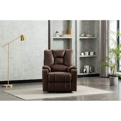 Microfiber Power Motion Heating Message Recliner with USB Charge Port
