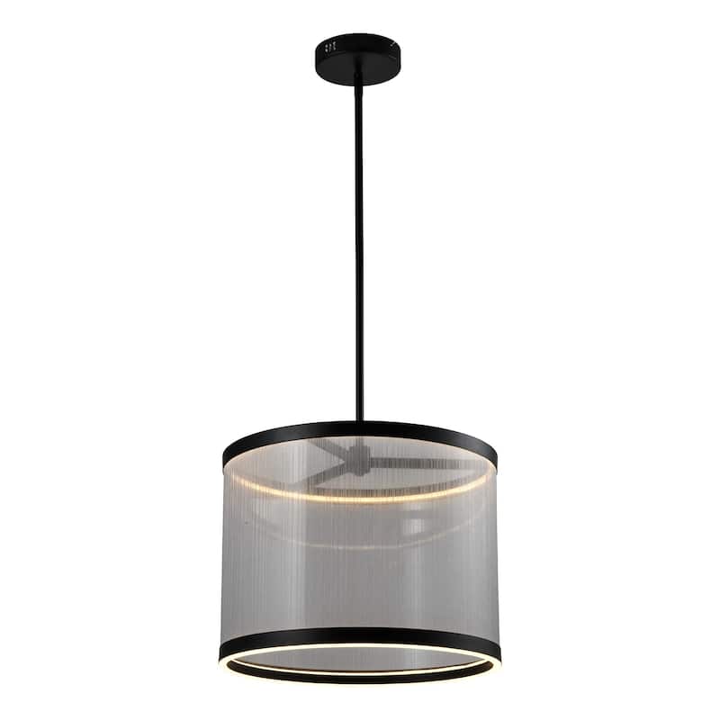Artcraft Cora Integrated LED Pendant - Black Finish