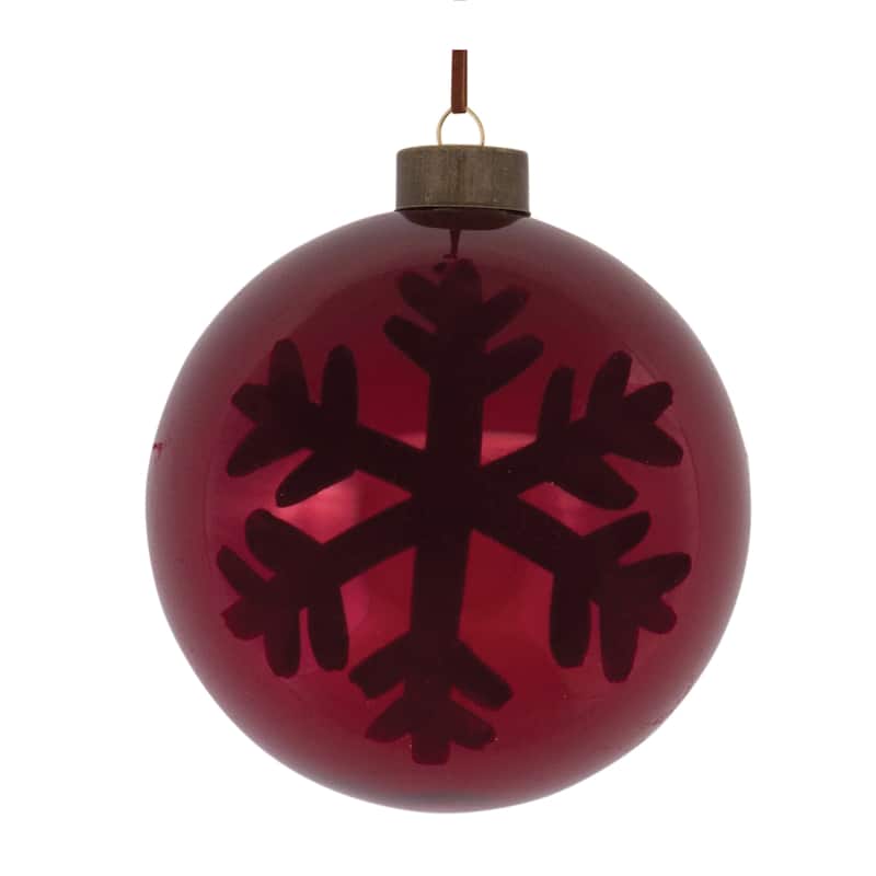 Snowflake Ball Ornament (Set of 6)