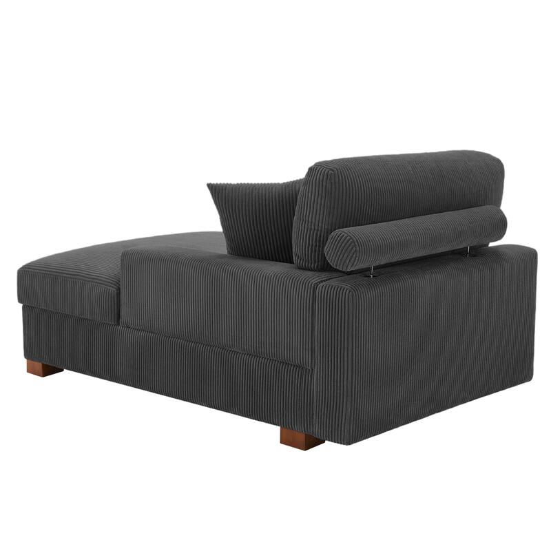 Modern Modular Sectional Sofa Corduroy Chaise Lounges