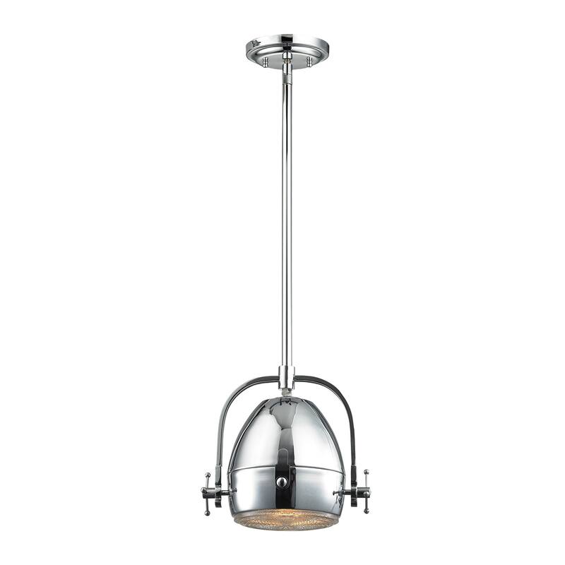 Urbano 8-inch Wide 1-Light Mini Pendant in Polished Chrome - Chrome