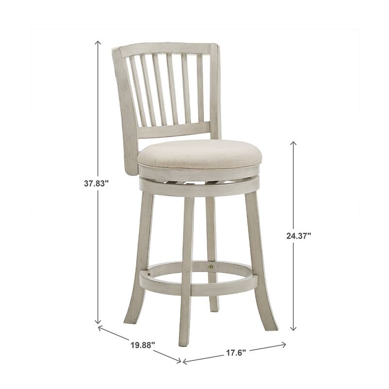 Menas Slat Black Swivel Chair by iNSPIRE Q Classic