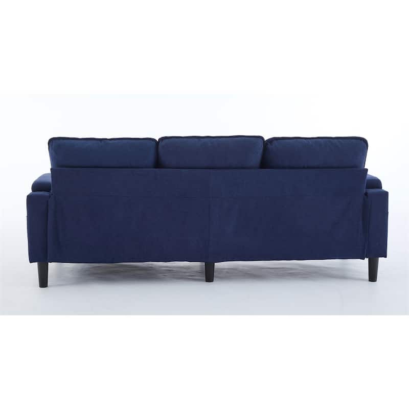 3 Seat L Shaped Sectional Sofa with Storage Ottoman and USB Port
