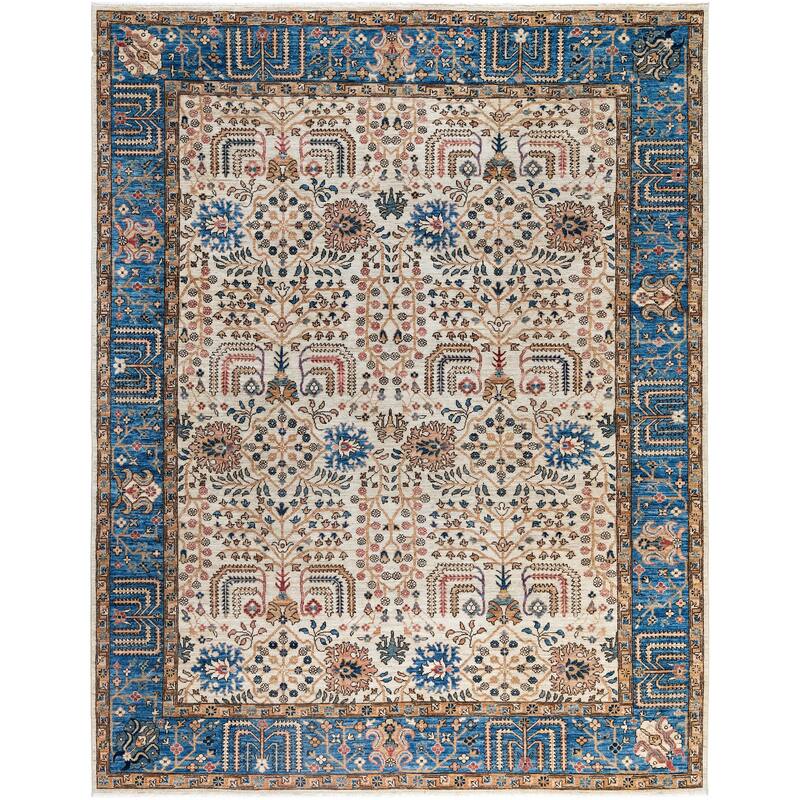 Serapi One-of-a-Kind Hand-Knotted Area Rug - Ivory - 7' 11" x 10' 0"