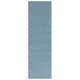 preview thumbnail 36 of 51, SAFAVIEH Handmade Fifth Avenue Goretti Solid New Zealand Wool Rug 2'3" x 7' Runner - Blue - Runner