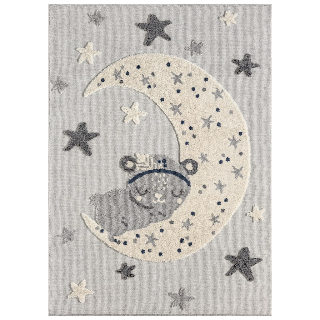 TOWN & COUNTRY PLAY Good Night Moon & Stars Kids Area Rug