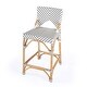 preview thumbnail 18 of 29, Creanly 25.25"H Seat Rattan Counter Stool with Back