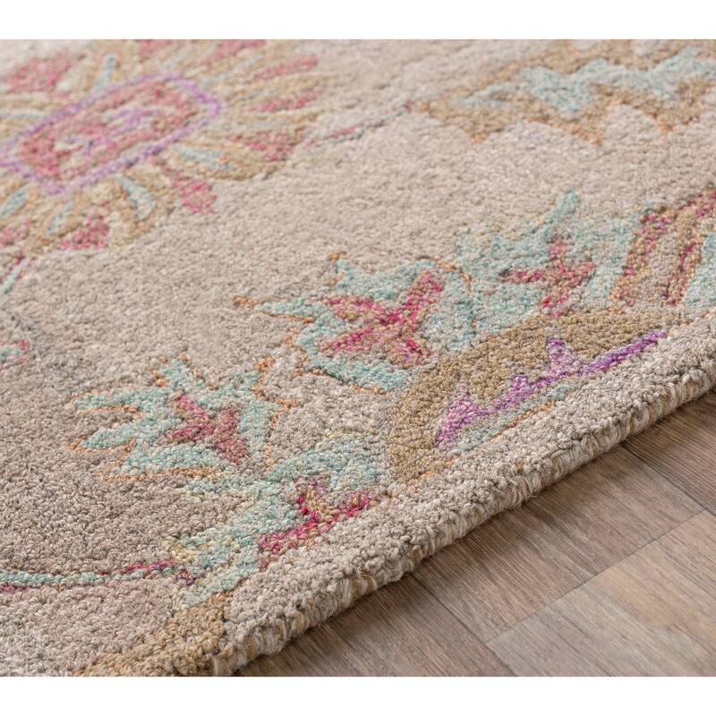 Canute Distressed Vintage Handmade Wool Area Rug