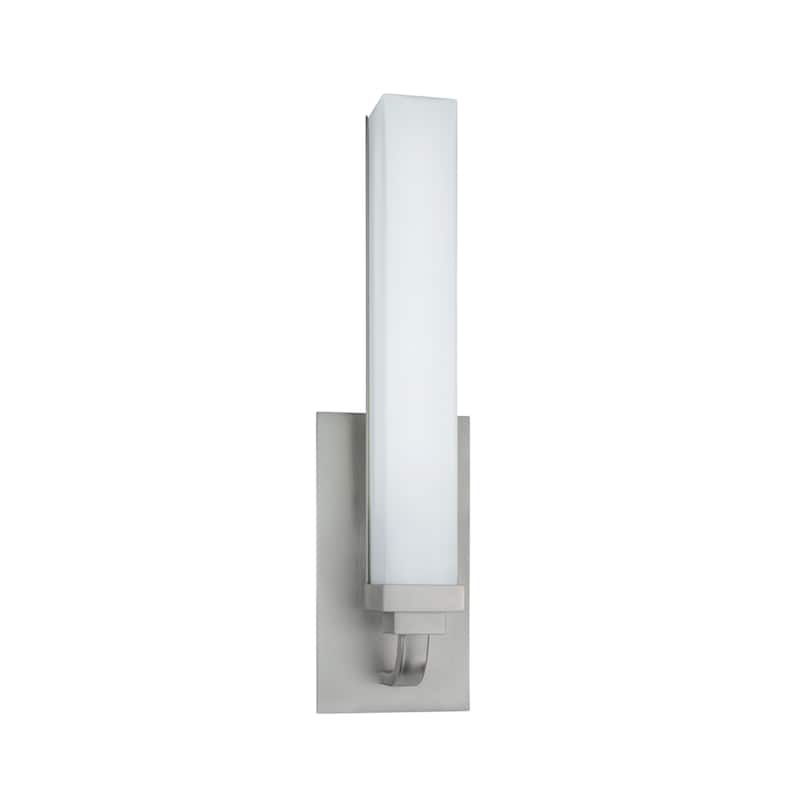 Tetris 16'' High Integrated LED Sconce - Brushed Nickel - 16 inch Tall