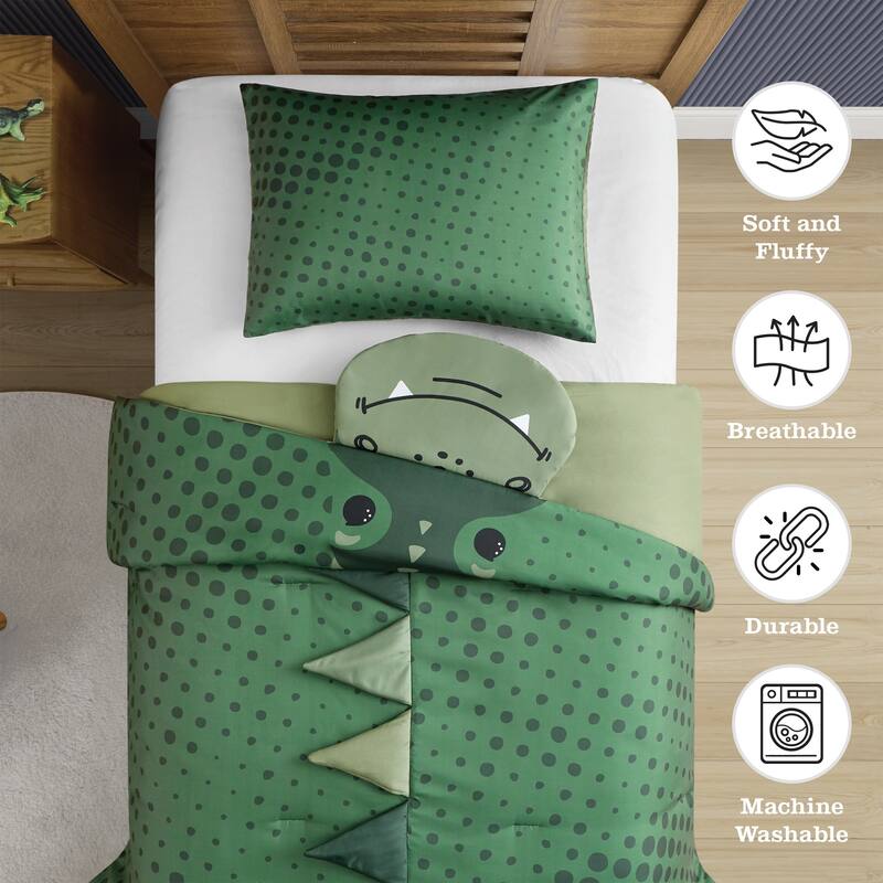 3D Animal Juvenile Comforter Set