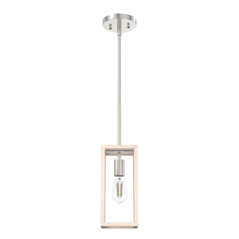 Hunter Squire Manor 1-Light Mini Pendant - Kitchen Island, Dining Room, Bedroom - Modern Farmhouse, Caged, Candle, Transitional