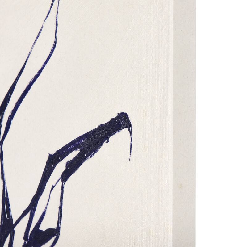 Sapphire Vase I (30 x 60) Canvas Art Print