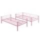 preview thumbnail 8 of 11, Modern Style Twin Over Twin Metal Bunk Bed,Easy Assembly,No box spring needed,Sturdy System