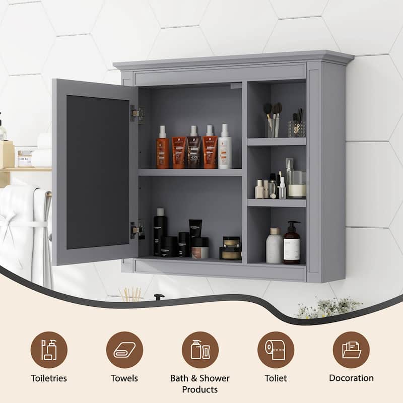 30'' x 28'' Medicine Cabinet, Wall Mounted Bathroom Storage Cabinet(Not Include Bathroom Vanity )