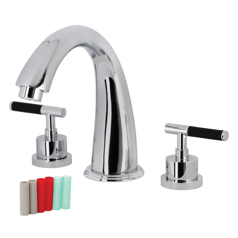 Kingston Brass Kaiser Deck Mounted Roman Tub Filler - Polished Chrome