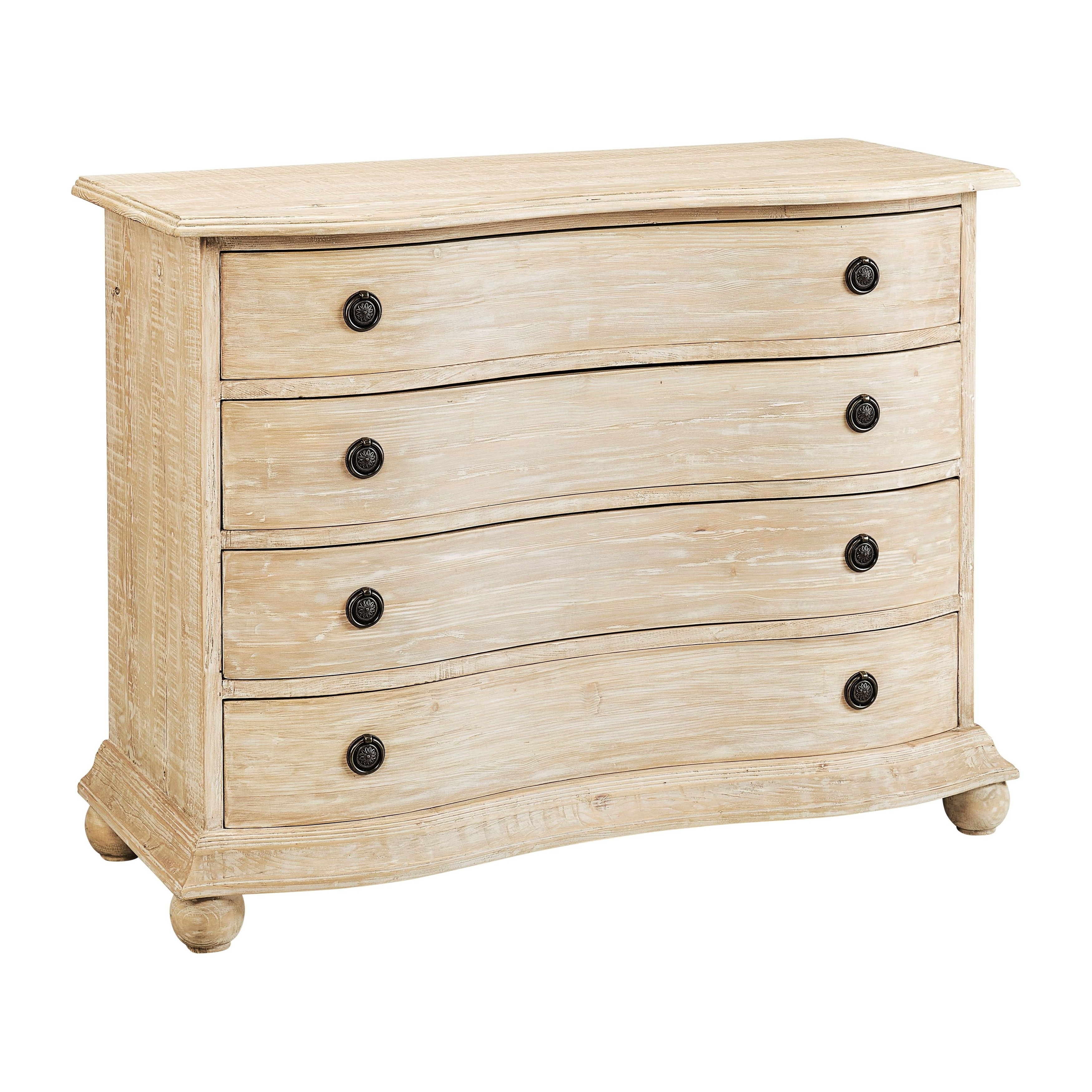 Furniture Classics Palm Harbor 49-inch Reclaimed Pine Bowfront Chest of Drawers