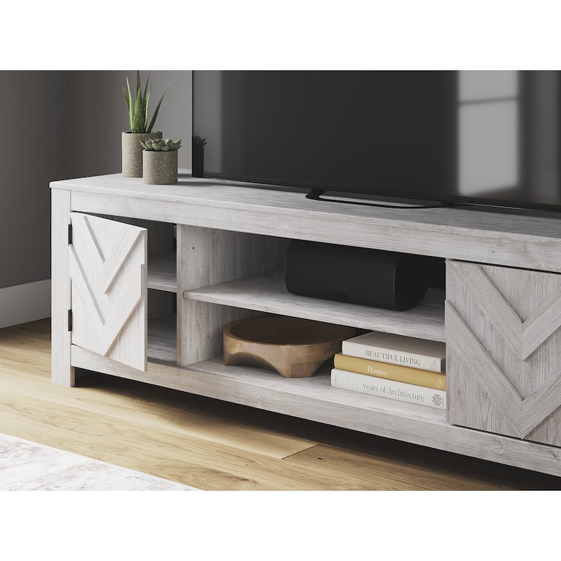 Signature Design by Ashley Cayboni 71" TV Stand up to 81" - 71"W x 20"D x 23"H
