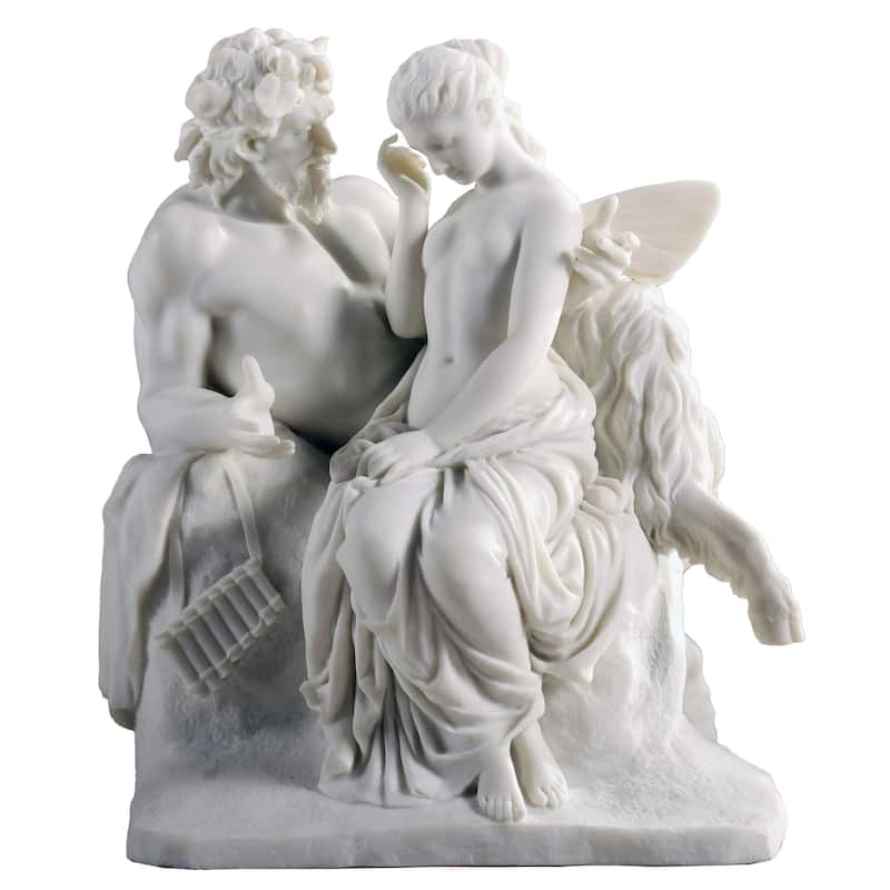 Veronese Design 9.06" H PAN COMFORTING PSYCHE White Resin