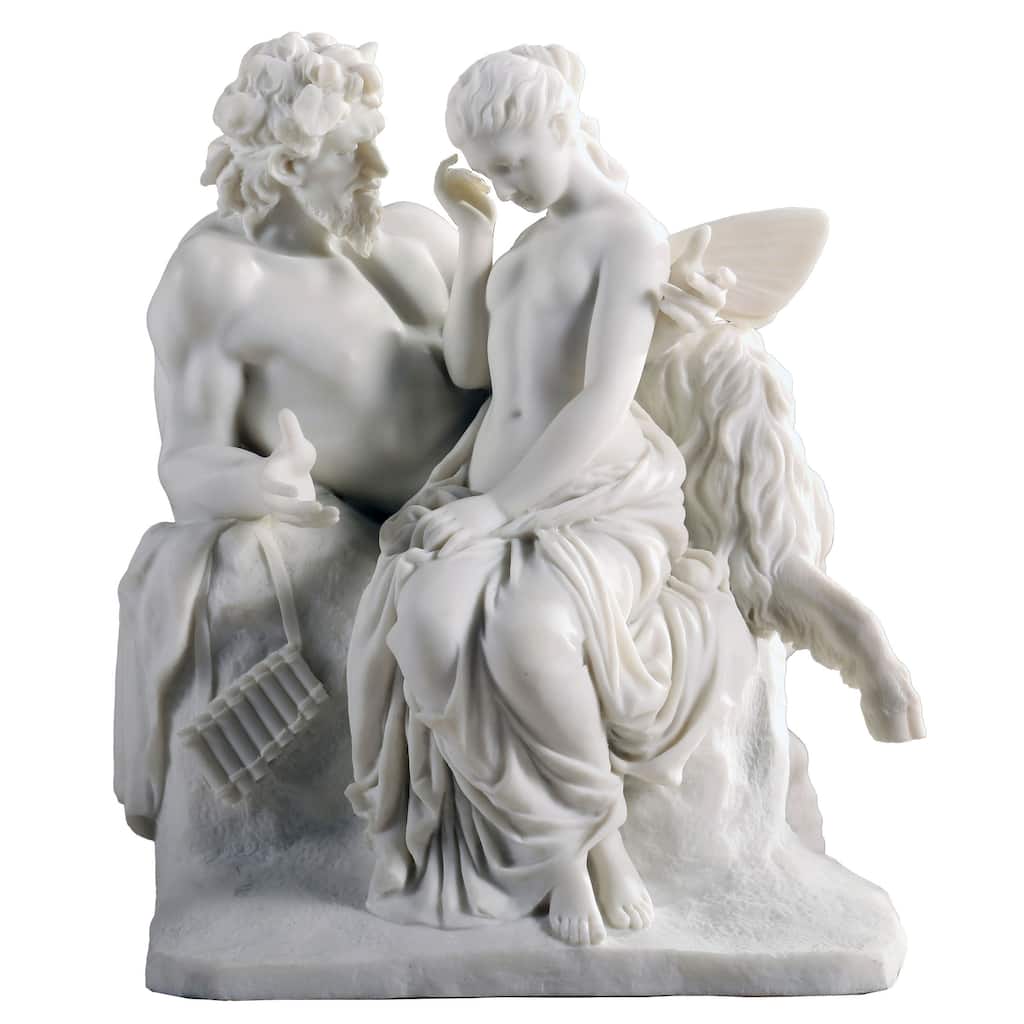 Veronese Design 9.06" H PAN COMFORTING PSYCHE White Resin