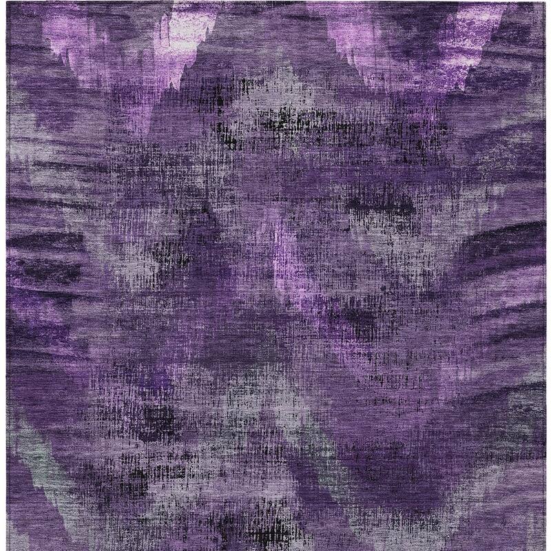HomeRoots Abstract Transitional Rectangle Outdoor Rug