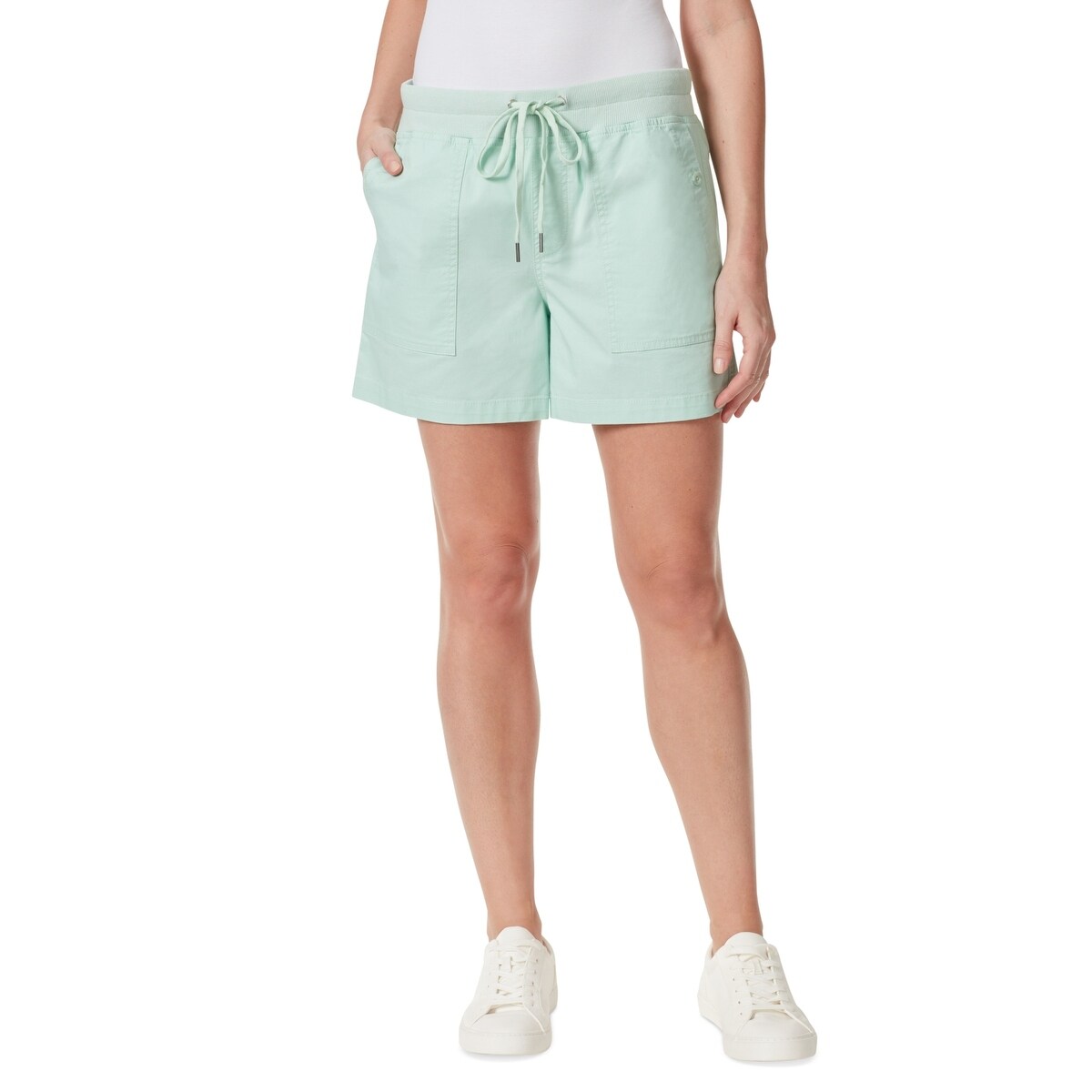 Gloria vanderbilt ribbed utility shorts hot sale