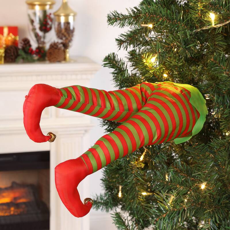 16" Animated Elf Kickers