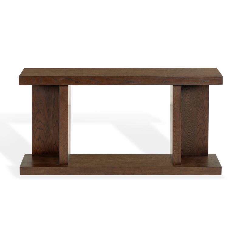 SAFAVIEH Couture Claramay Console Table - 58"W x 16"D x 29"H - Walnut