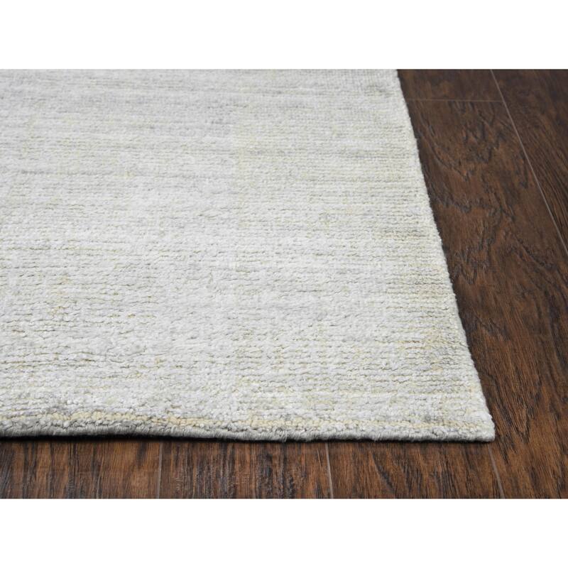 Alora Decor Demure Solid Grey Hand-tufted Wool Blend Rug