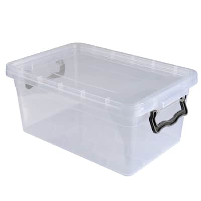 Simplify 1.75LT Stackable Storage Bin in Clear - 5.7"x 8.5"x 4"