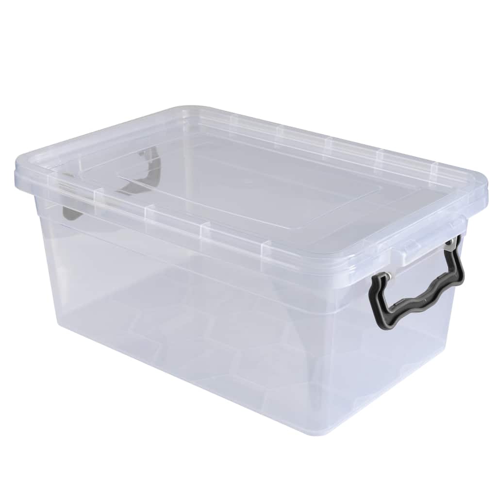 Simplify 1.75LT Stackable Storage Bin in Clear - 5.7"x 8.5"x 4"