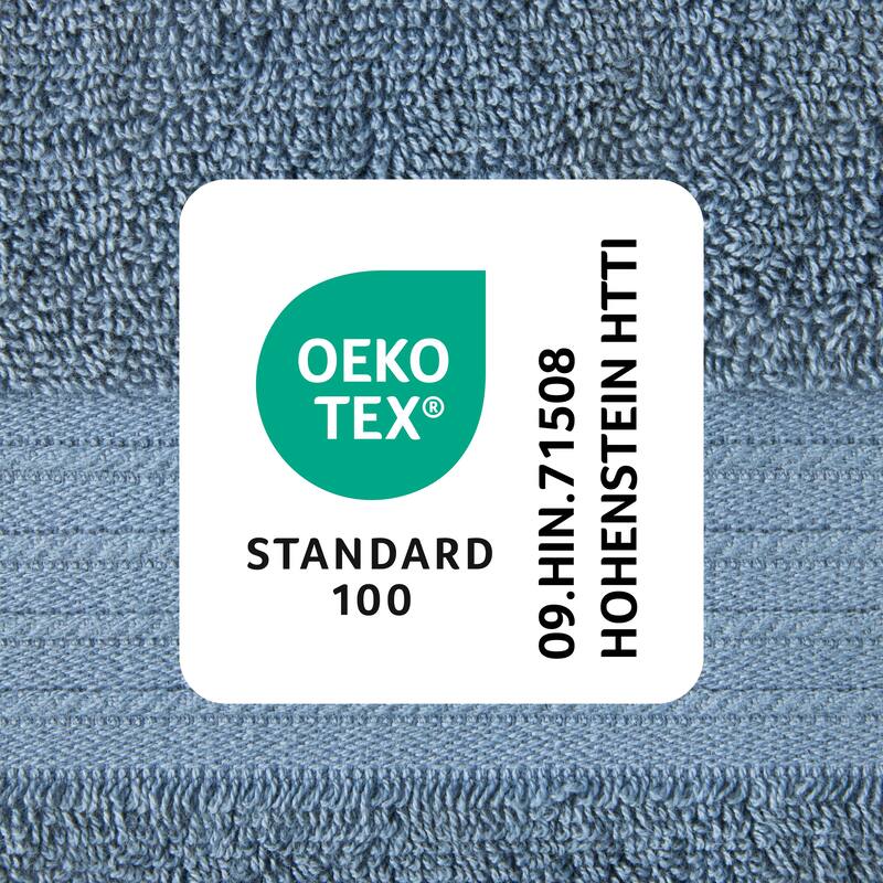 TOWN & COUNTRY EVERYDAY 4-Piece Solid Dobby Border Bath Towel Set - 30"x58"