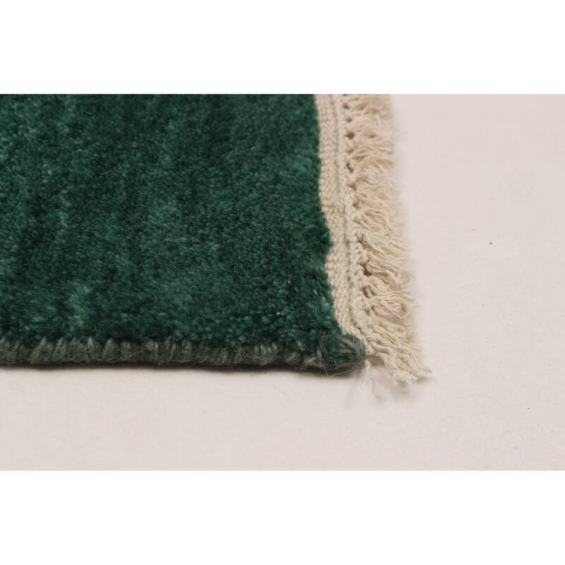ECARPETGALLERY Hand-knotted Jules Serapi Dark Green Wool Rug - 4'11 x 6'10