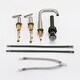 preview thumbnail 27 of 26, 3 Holes Bathroom Sink Faucet With Drain Assembly 8 Inch Widespread Bathroom Faucets 2 Handle Modern Lavatory Basin Vanity Taps