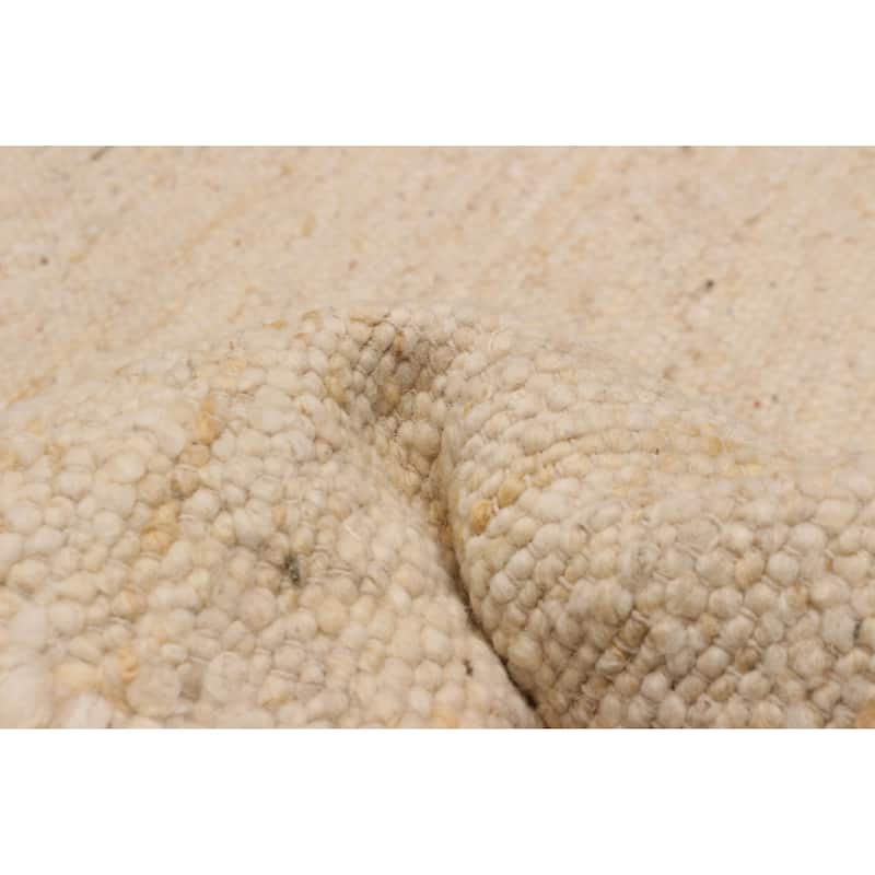 ECARPETGALLERY Hand Woven Zahara Cream Dhurrie